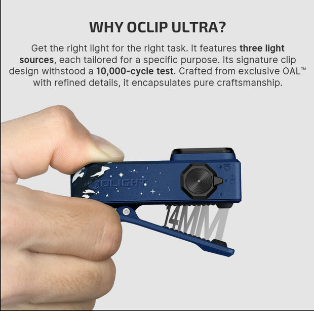 Oclip Ultra clip- on EDC light