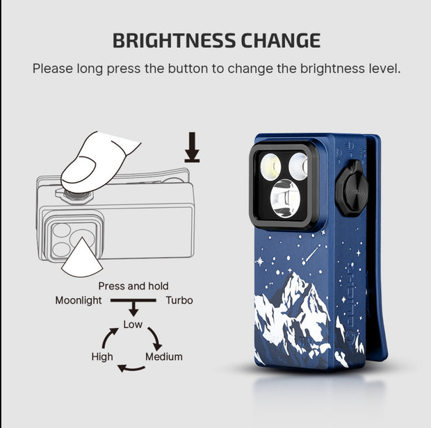 Oclip Ultra clip- on EDC light