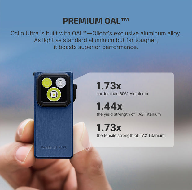 Oclip Ultra clip- on EDC light